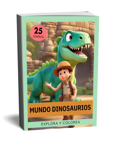 Mundo Dinosaurios, Explora y Colorea