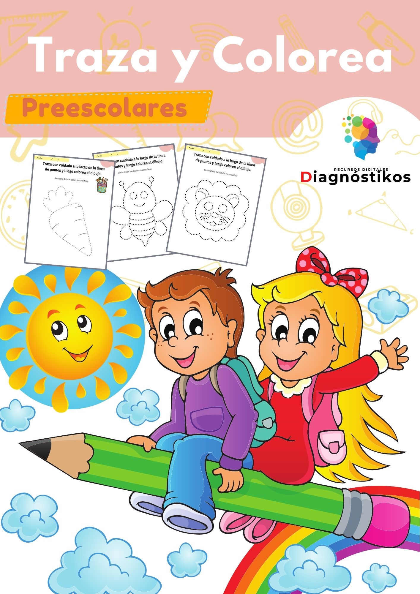 "Traza y Colorea" para Preescolares