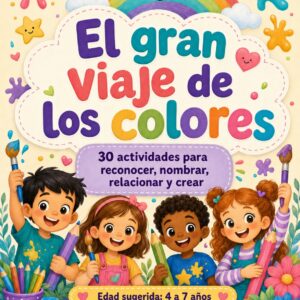 El gran viaje de los colores: 30 actividades para reconocer, nombrar, relacionar y crear