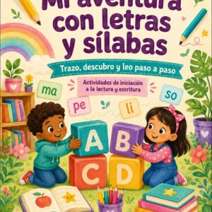 Mi aventura con letras y sílabas: Trazo, descubro y leo paso a paso