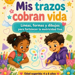 Mis trazos cobran vida: Líneas, formas y dibujos para fortalecer la motricidad fina